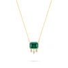 GREEN GARNET DIAMOND NECKLACE