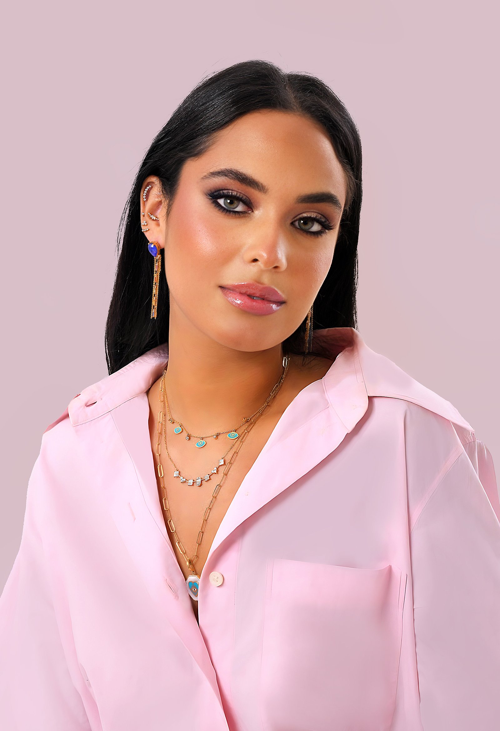 Evil Eye Blue Choker Necklace - Image 2