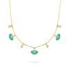 Evil Eye Blue Choker Necklace