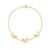 THREE BUTTERFLIES GOLD BRACELET