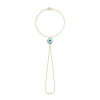 BLUE EYE HAND CHAIN BRACELET