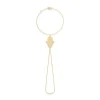 GOLD HAMSA HAND CHAIN BRACELET