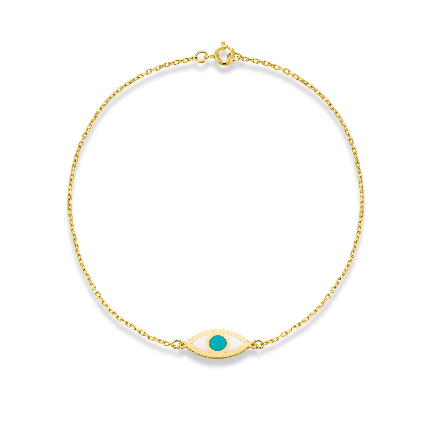 EVIL EYE GOLD ANKLET