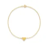 GOLD HEART CHARM ANKLET