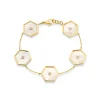 HONEYCOMB MOTHER PEARL BRACELET