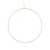 Green Enamel Gold Chain