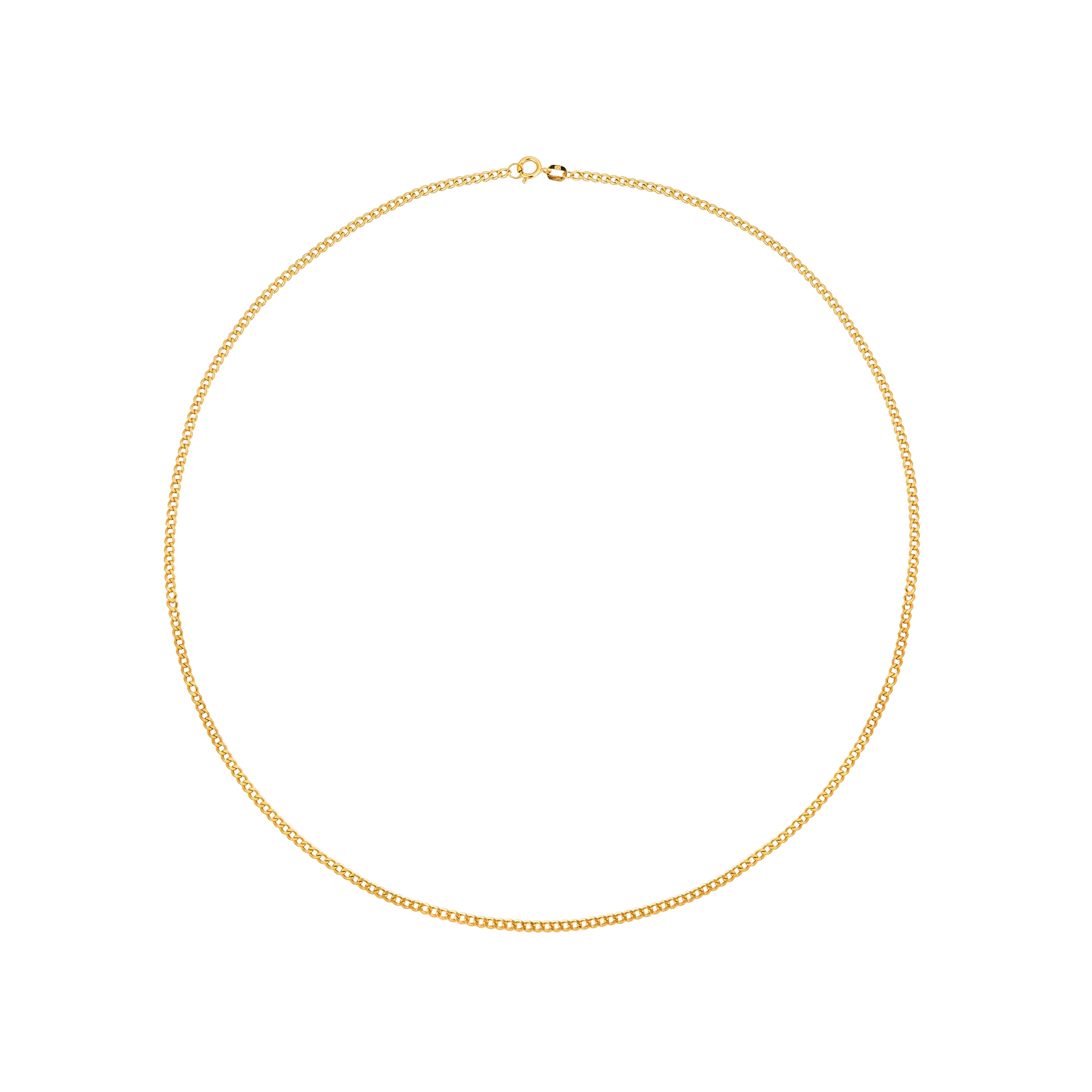 SLIM CUBAN 18K GOLD CHAIN