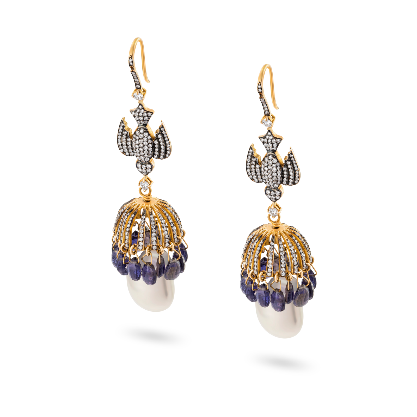 CHANDELIER VINTAGE DIAMOND EARRINGS