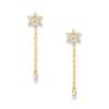 Diamond Flower Stud Chained