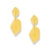 Sculpted 21K Gold Geometric Earrings