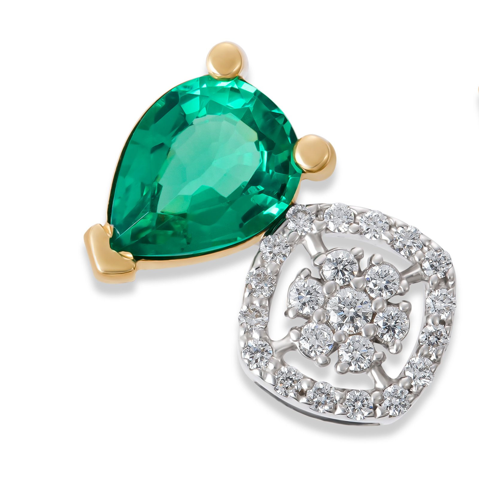 Tourmaline Elegance Diamond Earring