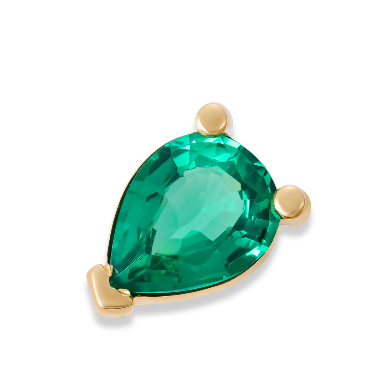 Green Tourmaline Glow Stud