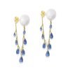 Kyanite Drop Chain Earrings