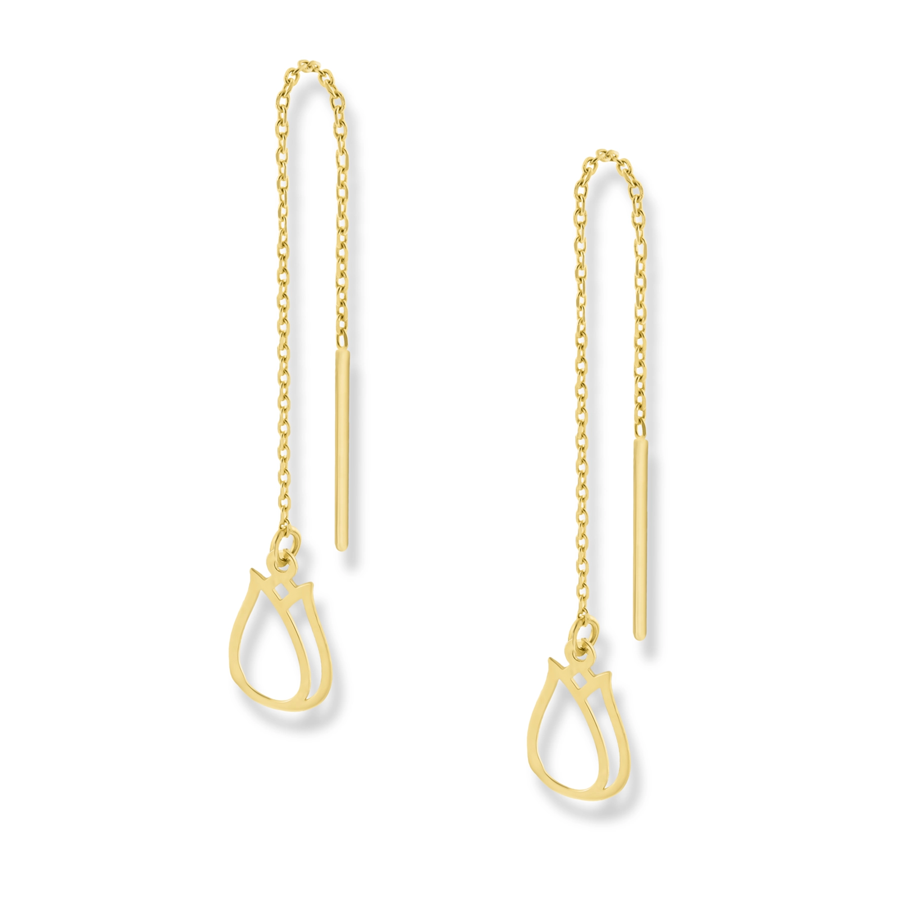 ROSE BLOOM CHAIN EARRING
