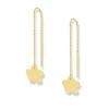 FLOWER CHARM CHAIN EARRING