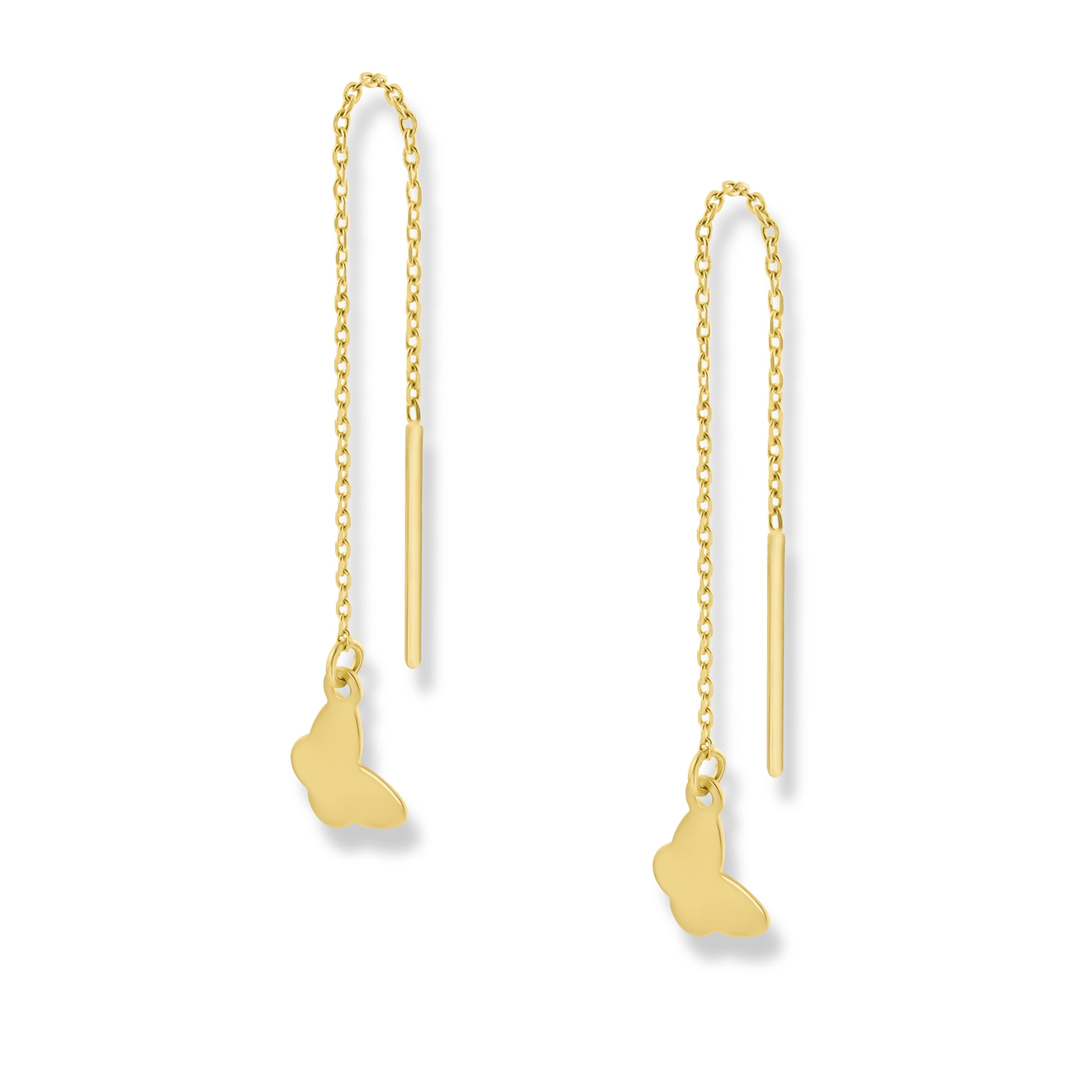 BUTTERFLY CHARM CHAIN EARRING