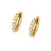 SMALL DIAMOND HOOP EARRING