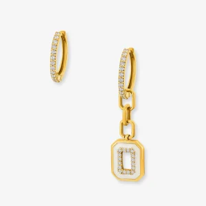 Alternative view of DIAMOND HOOP LINKED CHARM