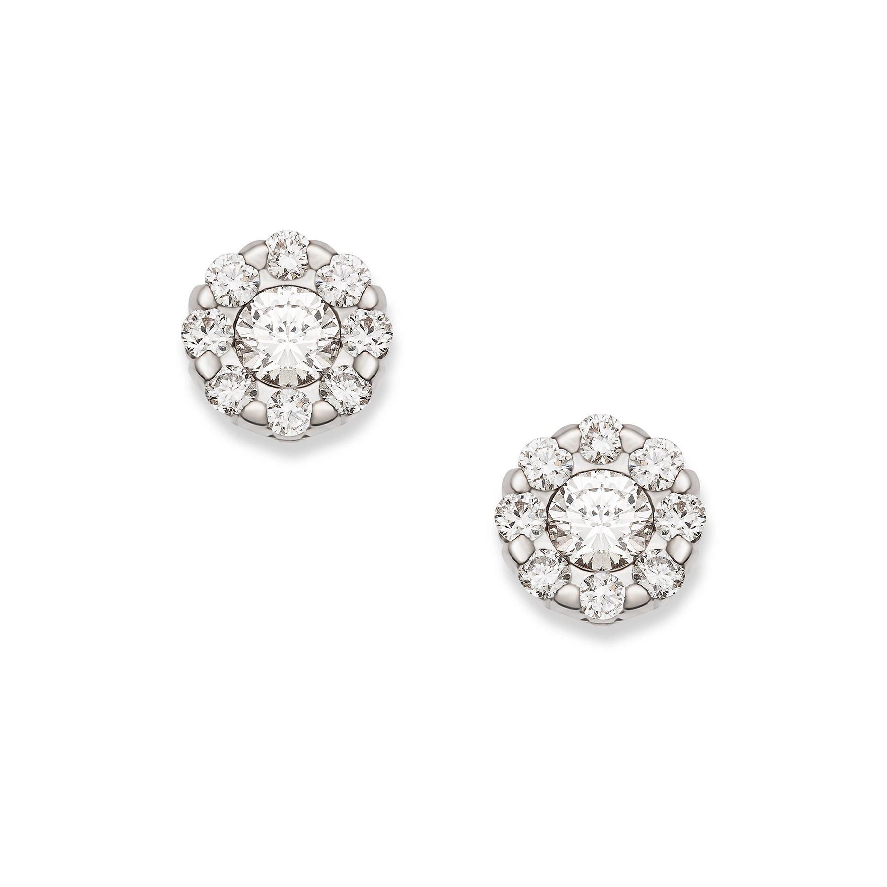ILLUSION DIAMOND STUD EARRINGS