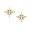 STARBURST DIAMOND STUD EARRING