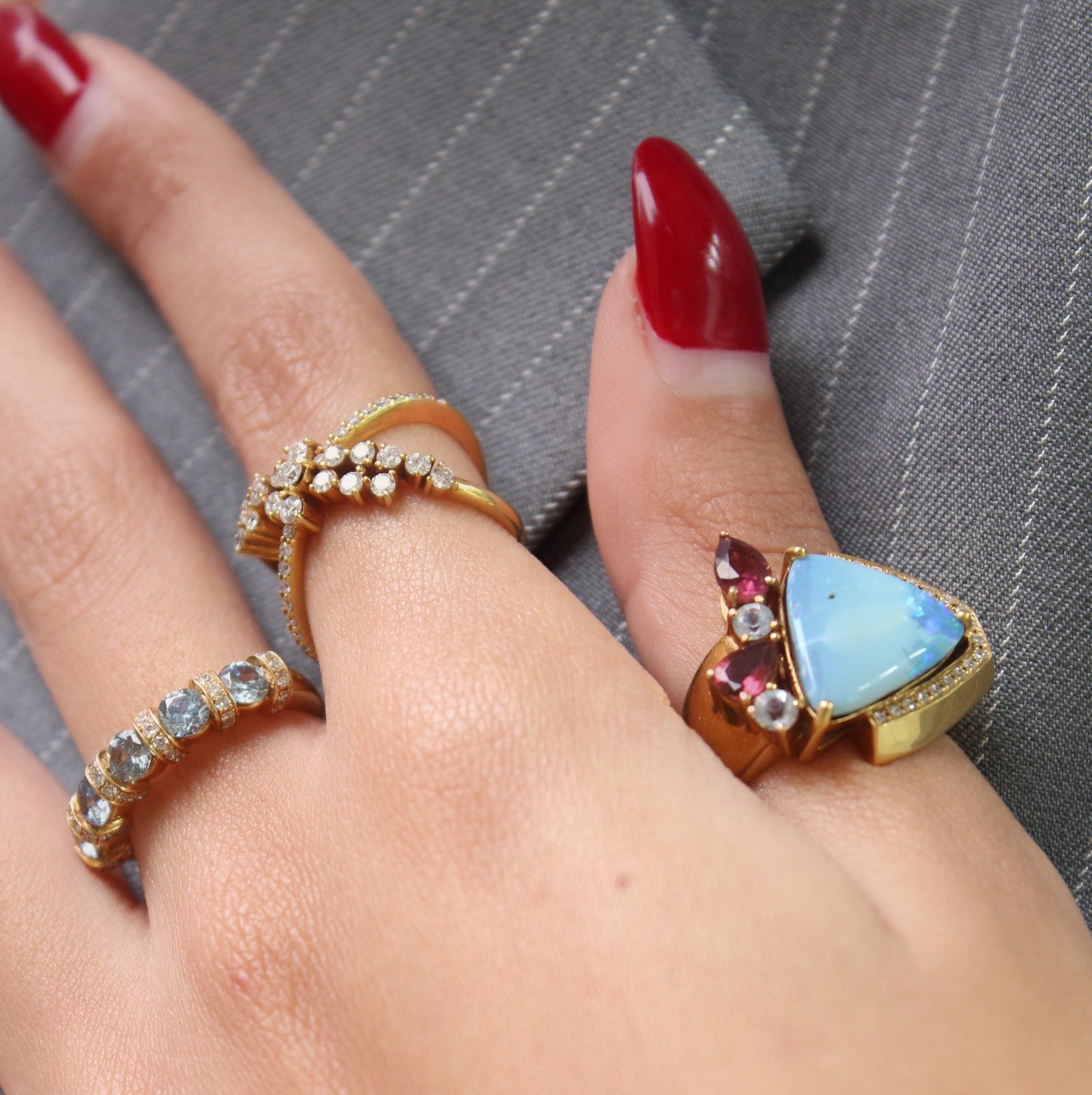 Ocean's Whisper Diamond Ring - Image 2