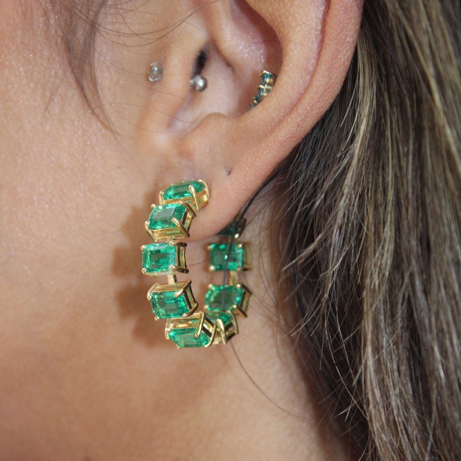 Exquisite Green Tourmaline Earrings - Image 2