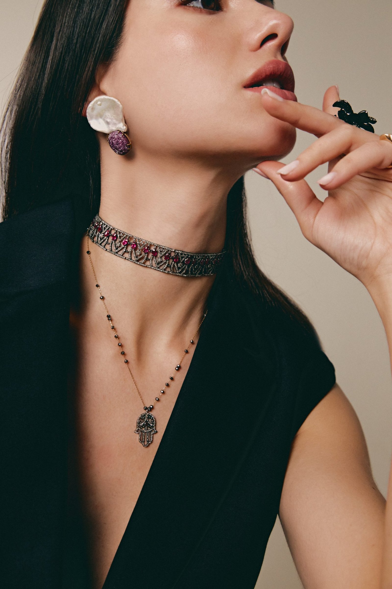 FATIMA HAND LONG NECKLACE - Image 2