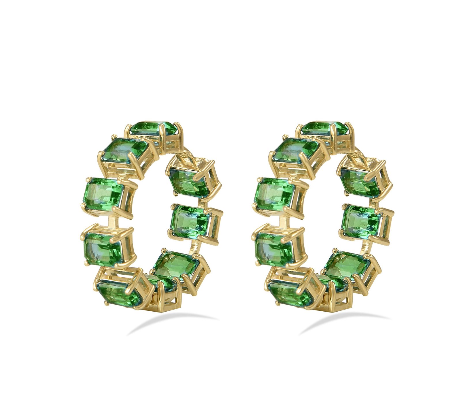 Exquisite Green Tourmaline Earrings