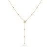 Golden Starfall Lariat Necklace