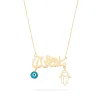 MASHALLAH EVIL EYE GOLD PENDANT