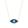 MINIMAL EVIL EYE GOLD PENDANT