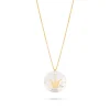 GOLD CROWN MOTHER PEARL PENDANT