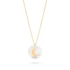 GOLD MOON MOTHER PEARL PENDANT