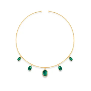DIAMOND EMERALD CHOKER
