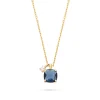 BLUE KYANITE TOI ET MOI NECKLACE