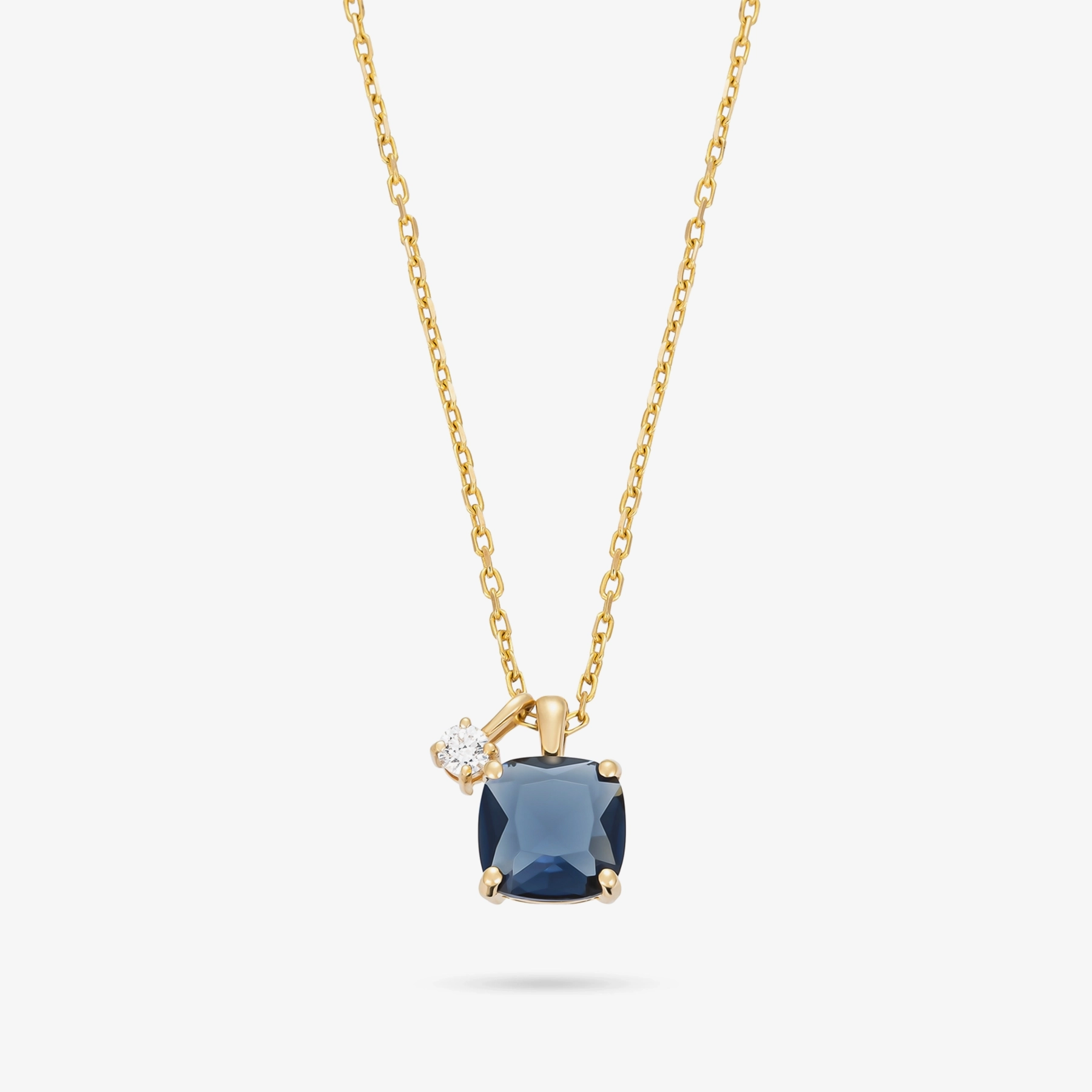 BLUE KYANITE TOI ET MOI NECKLACE - Image 2