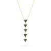 BLACK TOPAZ DROP NECKLACE