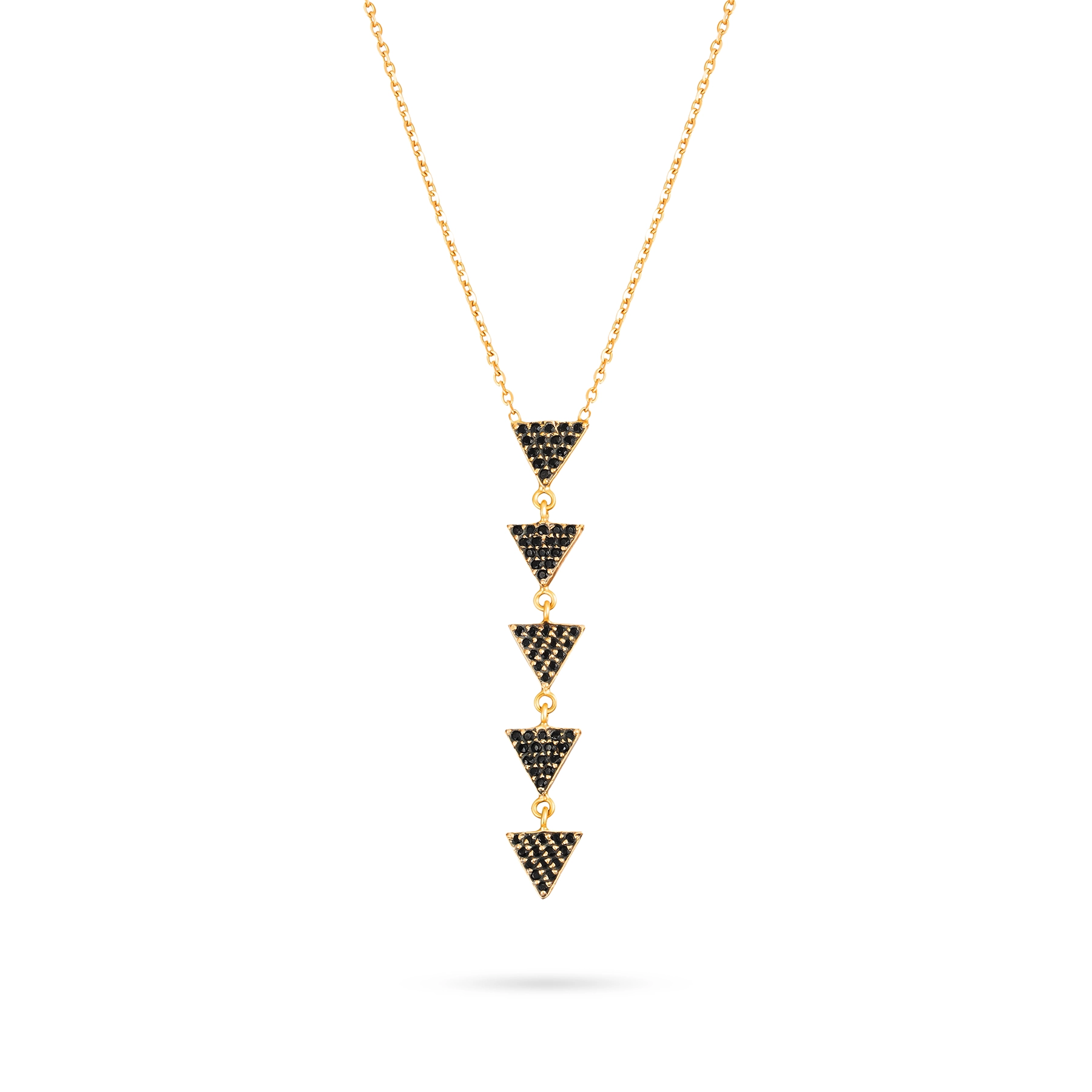 BLACK TOPAZ DROP NECKLACE