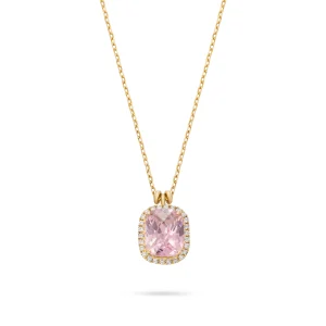 PINK MORGANITE DIAMOND NECKLACE