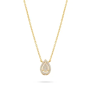 Pear Shaped Diamond Necklace