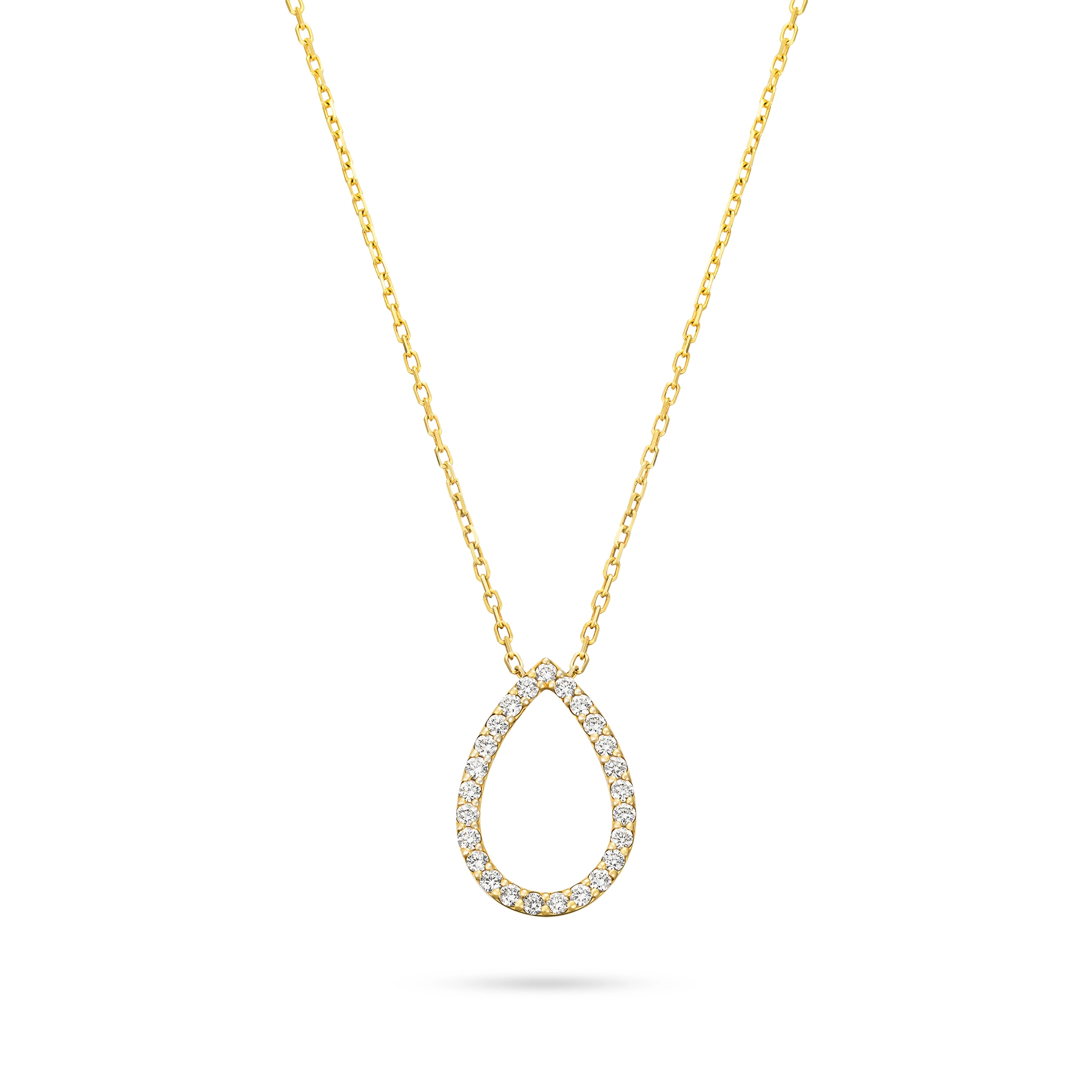 DIAMOND DROP SHAPE NECKLACE