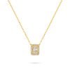 INVISIBLE PAVE DIAMOND NECKLACE