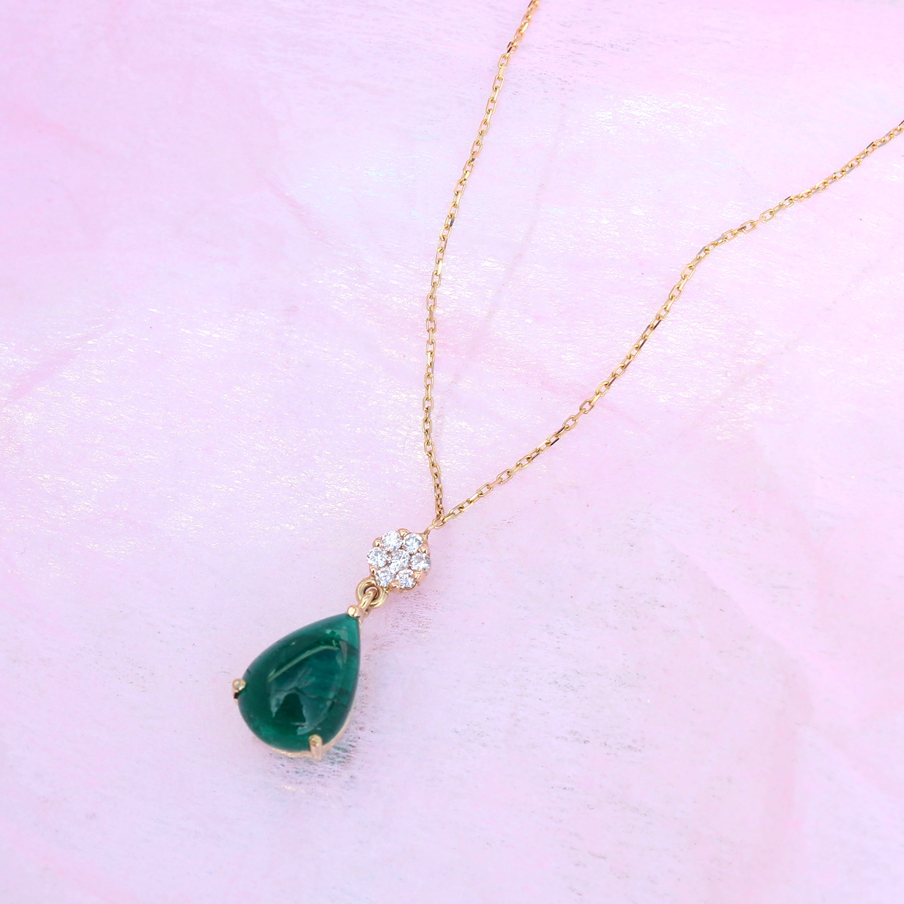 Emerald and Diamond Pendant - Image 2