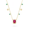 EMERALD AND RUBY NECKLACE