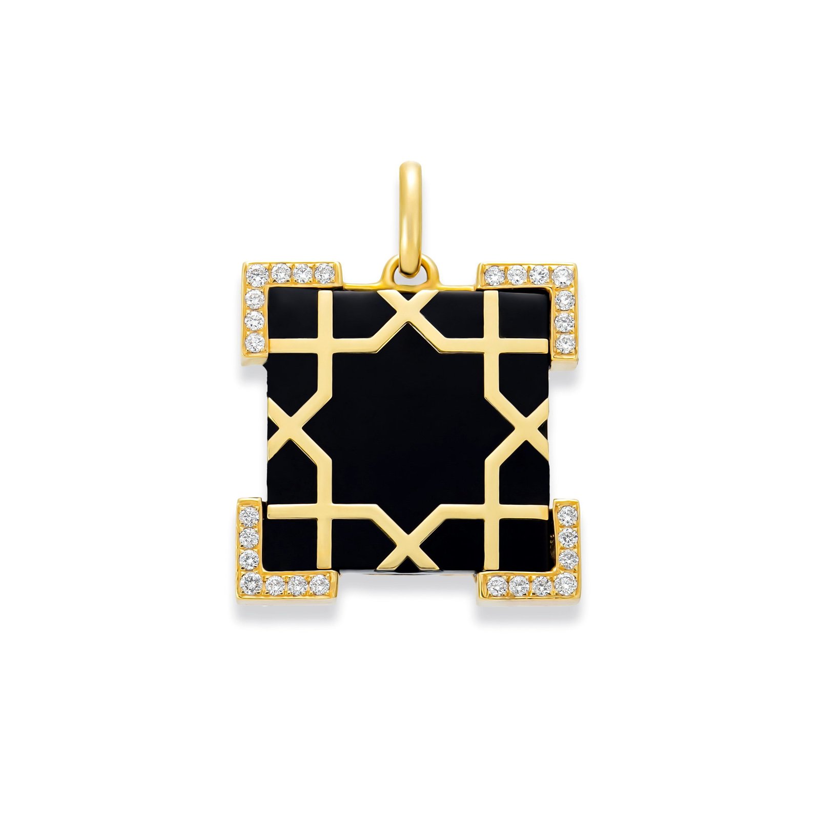 Black Onyx Arabesque Pendant