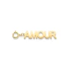 "AMOUR" WORD GOLD CHARM