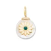 GOLD DAISY MOTHER PEARL CHARM