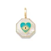 MOTHER PEARL BLUE ENAMEL CHARM