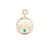 GOLD ENAMEL EVIL EYE CHARM