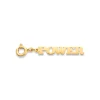 "POWER" WORD GOLD CHARM